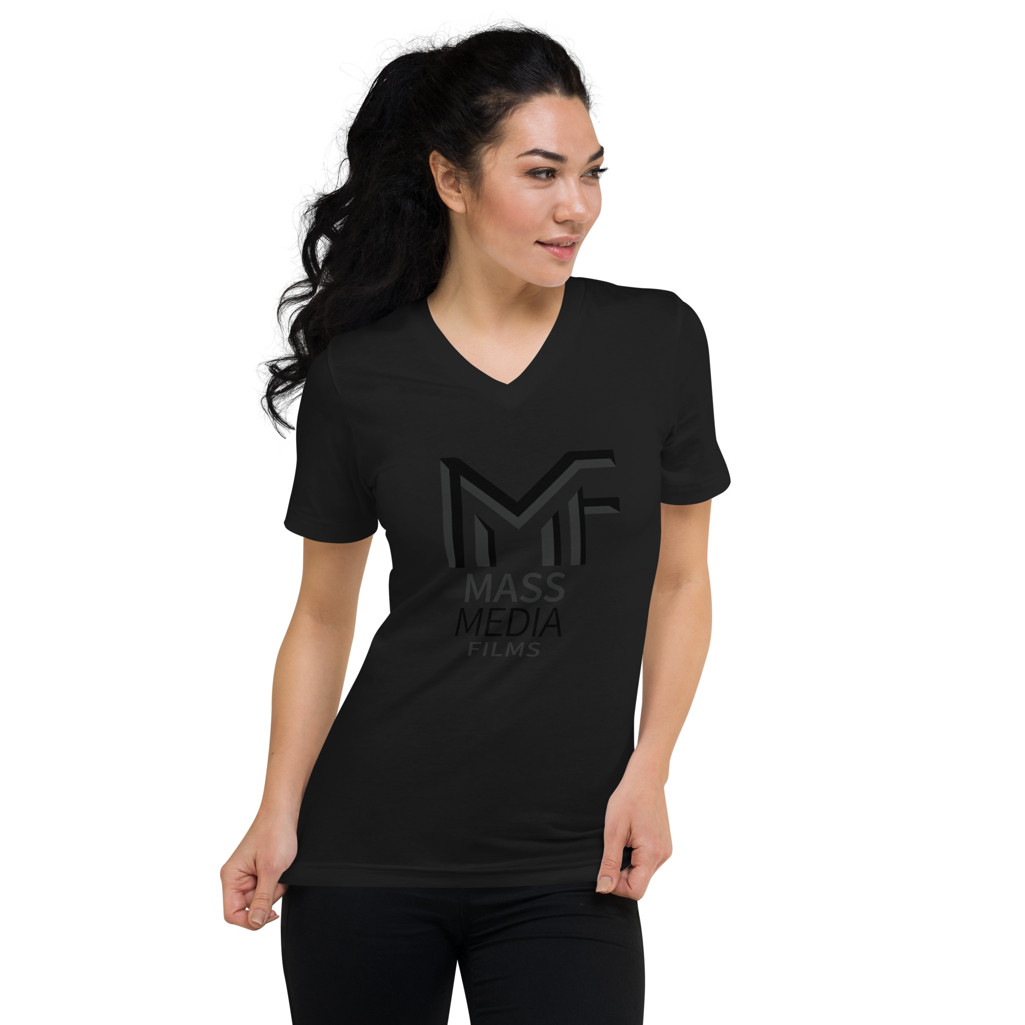 Unisex Short Sleeve V-Neck T-Shirt - Image 3
